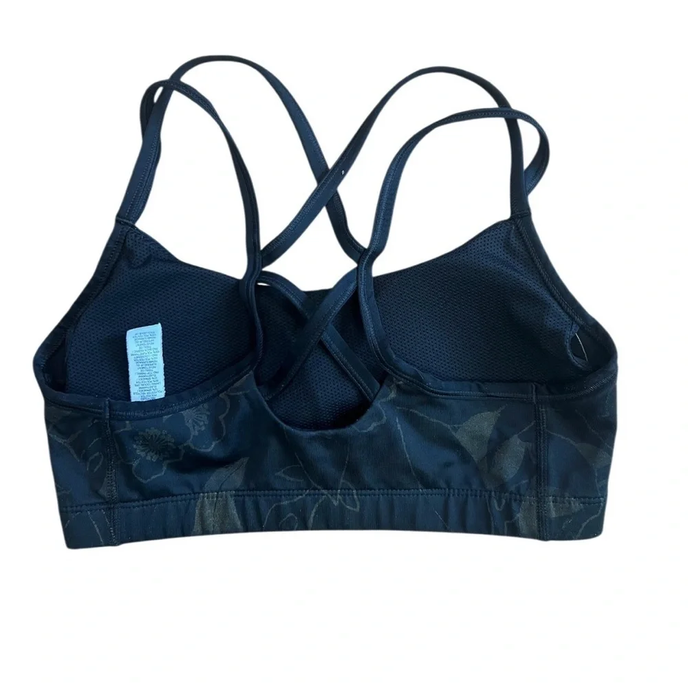 Nike Intimate Bra Size M black with floral design